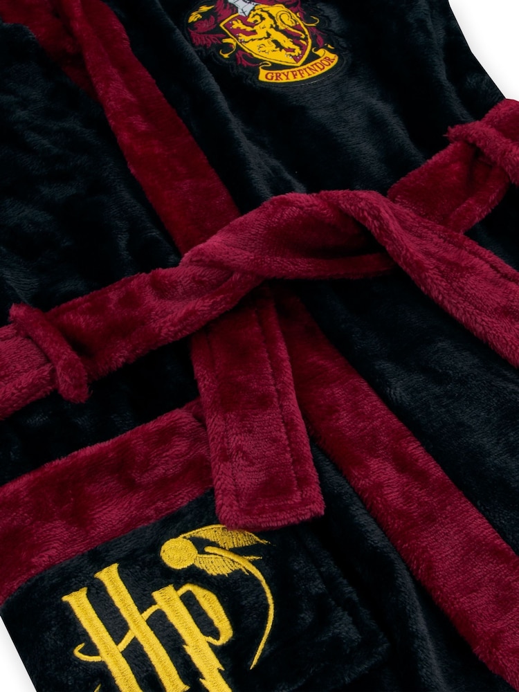 Character Black Harry Potter Dressing Gown with Hood - Image 11 of 13