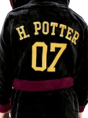 Character Black Harry Potter Dressing Gown with Hood - Image 12 of 13
