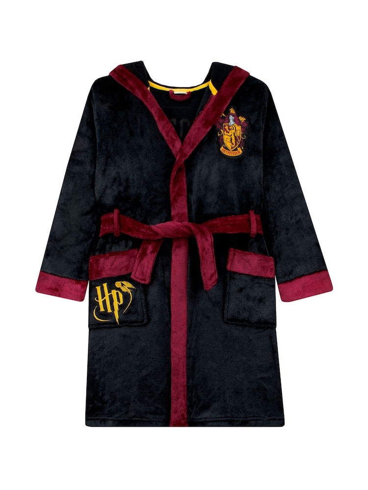 Character Black Harry Potter Dressing Gown with Hood - Image 3 of 13