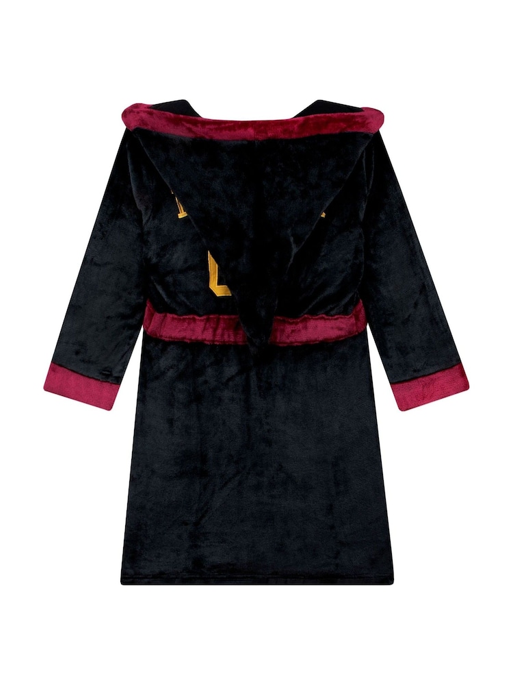 Character Black Harry Potter Dressing Gown with Hood - Image 4 of 13
