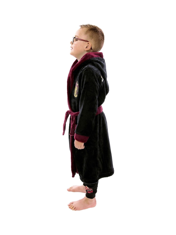 Character Black Harry Potter Dressing Gown with Hood - Image 9 of 13