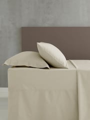 Catherine Lansfield Cream Percale Platform Valance Sheet - Image 1 of 3