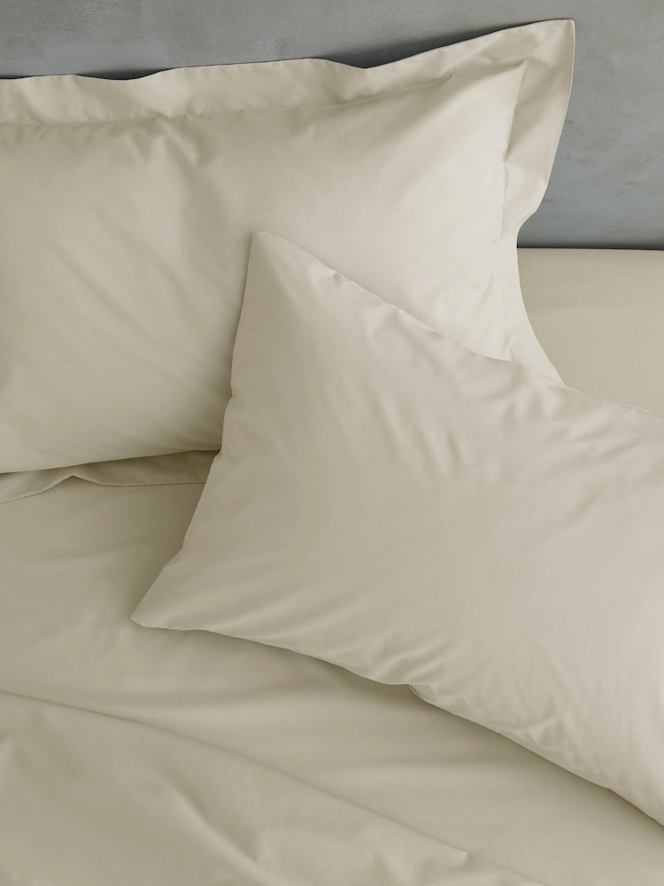 Catherine Lansfield Cream Percale Platform Valance Sheet - Image 2 of 3