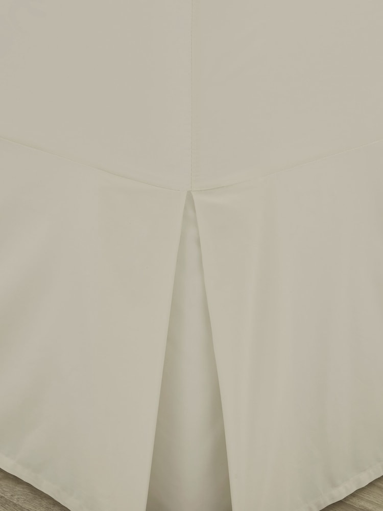 Catherine Lansfield Cream Percale Platform Valance Sheet - Image 3 of 3