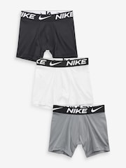 Nike Black/White/Grey Kids Boxers 3 Packs - Image 1 of 4
