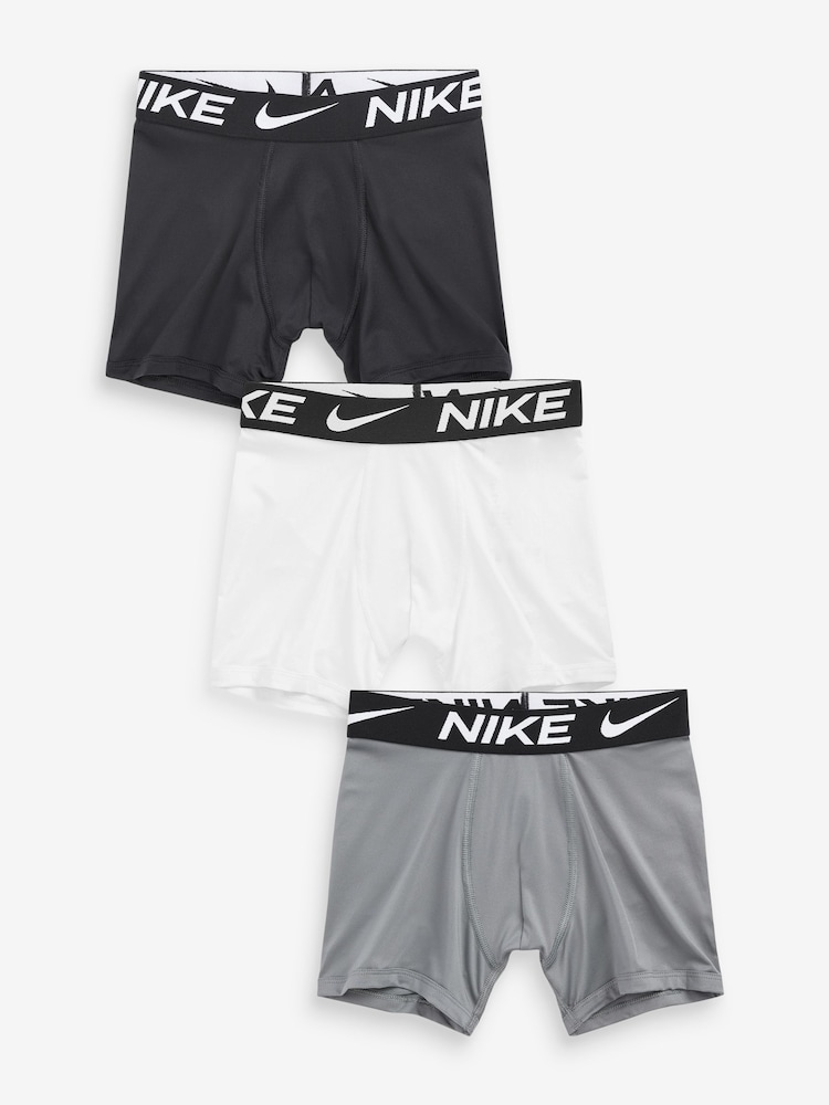 Nike Black/White/Grey Kids Boxers 3 Packs - Image 1 of 4