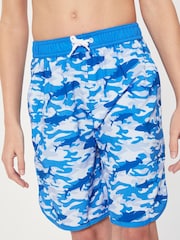 Harry Bear Blue Boys Camo Swim Shorts - Image 3 of 4