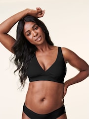 Bravado Black Nursing Ballet Nursing Bra in Sustainable Eco Fabric - Image 1 of 5