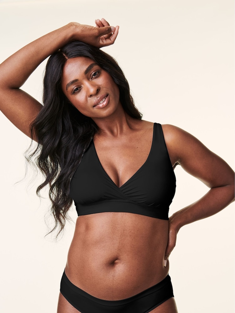 Bravado Black Nursing Ballet Nursing Bra in Sustainable Eco Fabric - Image 1 of 5