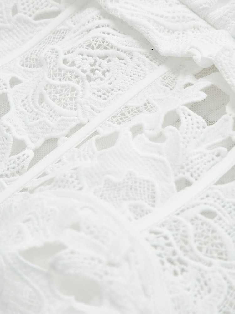 Leo Lin Bustier Lace Midi Dress - Image 5 of 5