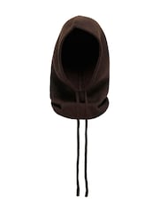 ONLY Brown Ribbed Tie Detail Balaclava Hat - Image 2 of 2