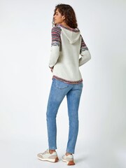Roman White Nordic Print Pocket Hoodie - Image 4 of 5