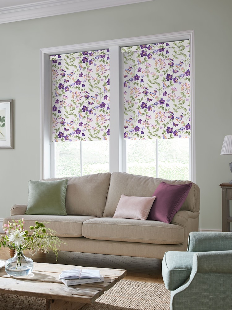 Laura Ashley Violet Elmswell Made to Measure Roller Blind - Image 2 of 6