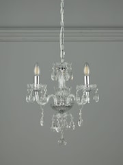 Laura Ashley Chrome Harriet Crystal 3 Light Light - Image 1 of 3