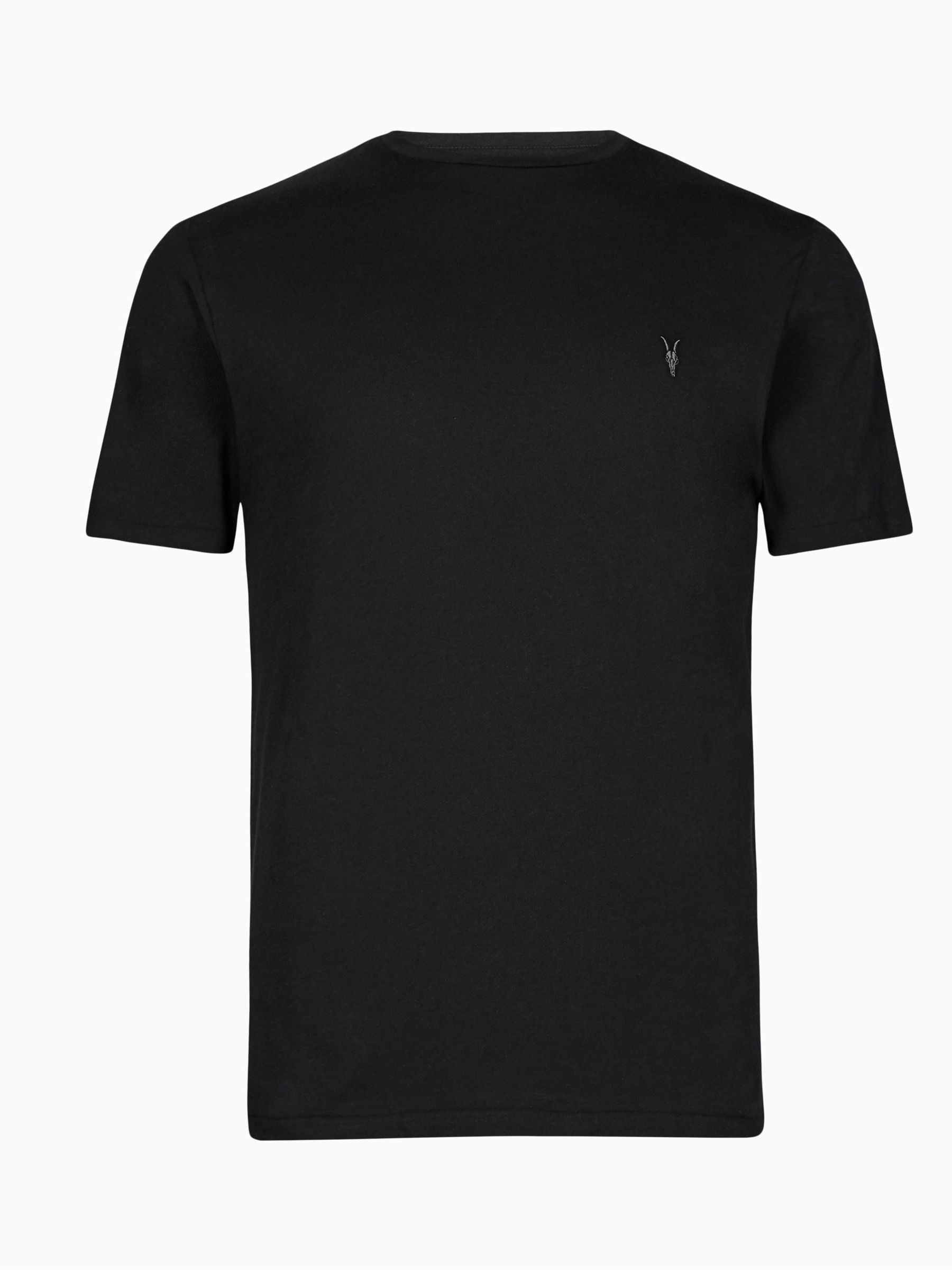T-shirt Uomo AllSaints In Puro Cotone – Girocollo Manica Corta, Taglia XS, Slim Fit – Nuova Con Etichette