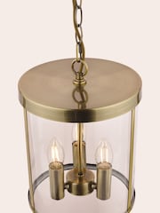 Laura Ashley Brass Selbourne 3 Light Lantern Ceiling Light - Image 2 of 4