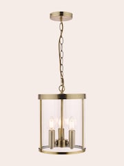 Laura Ashley Brass Selbourne 3 Light Lantern Ceiling Light - Image 3 of 4
