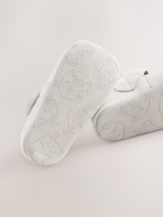 White Baby Leather T-Bar Shoes (0-24mths) - Image 5 of 6