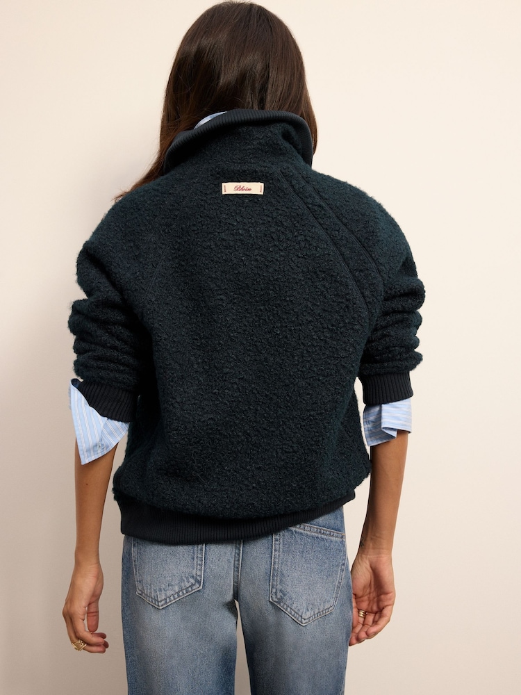 Chaquetas de borreguito con lana, cremallera corta y detalle de parche - Imagen 2 de 6 Chaquetas de borreguito con lana, cremallera corta y detalle de parche - Imagen 2 de 6