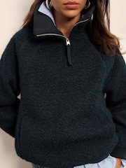 Chaquetas de borreguito con lana, cremallera corta y detalle de parche - Imagen 6 de 6