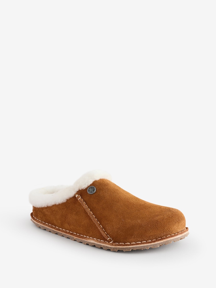 Birkenstock Brown Zermatt Premium Shearling LEVE Slippers - Image 2 of 5