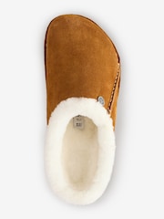 Birkenstock Brown Zermatt Premium Shearling LEVE Slippers - Image 3 of 5