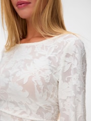 VERO MODA White Long Sleeve Ruched Side Top - Image 4 of 5