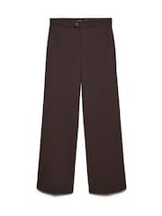 VERO MODA Brown Mid Rise Straight Leg Trousers - Image 5 of 6