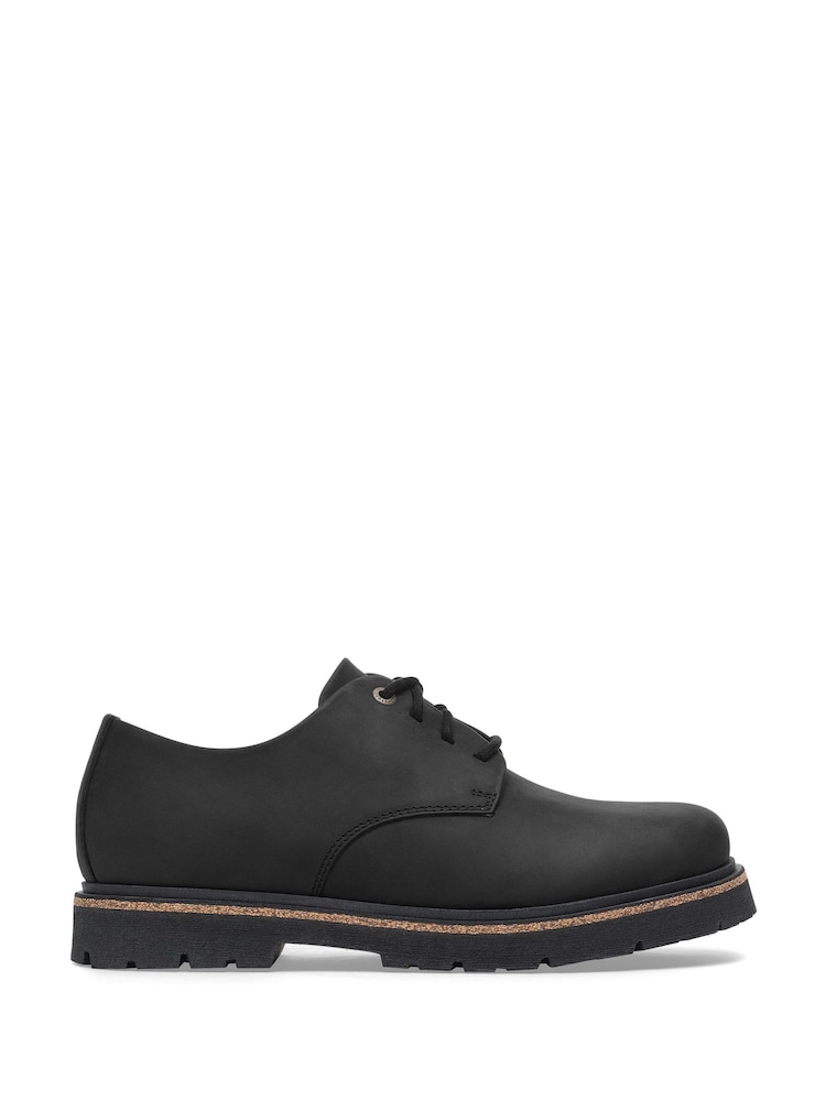 Birkenstock Black Highwood Lace Low Oiled Leather Shoes - Image 1 of 3