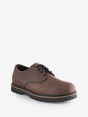 Birkenstock Brown Highwood Lace Low Oiled Leather Shoes - Image 2 of 5