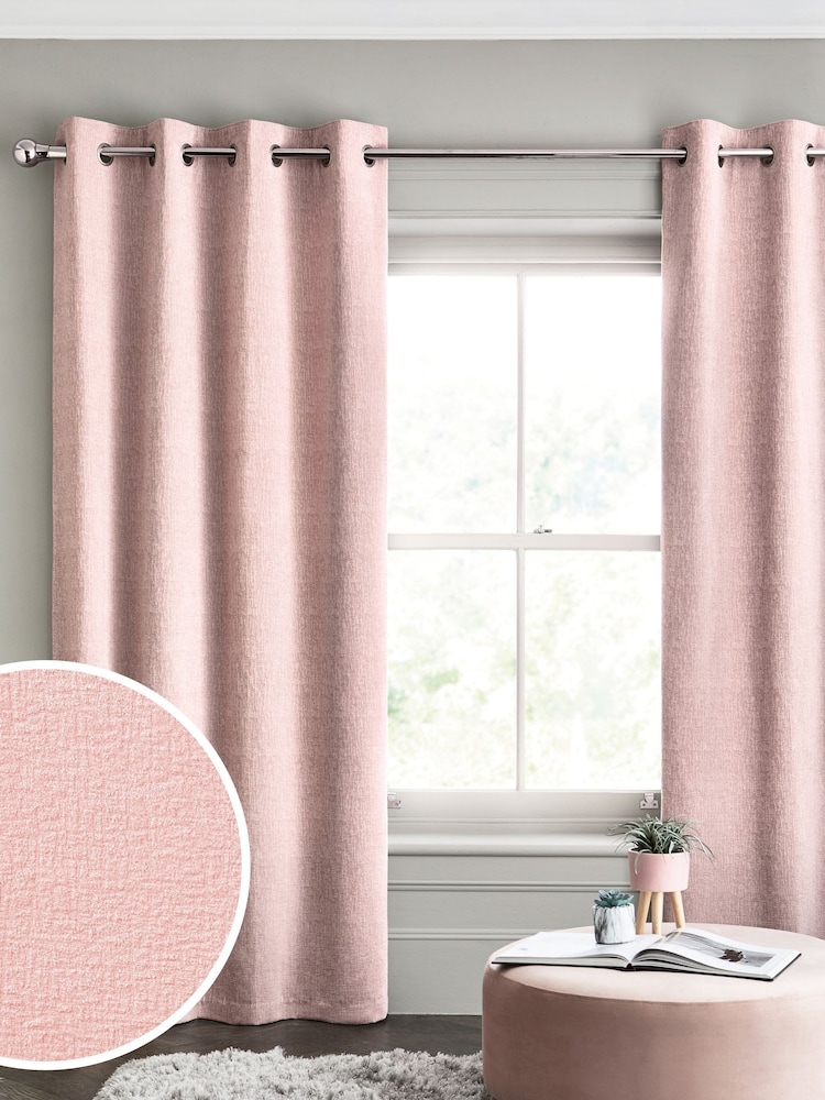 Cortinas de ilhós de chenille pesadas - Imagem 1 de 3