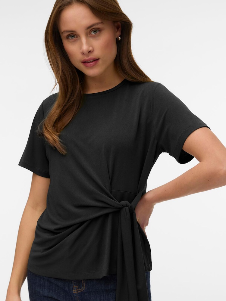 Vero Moda ノットディテール半袖トップス - 画像 1 / 5