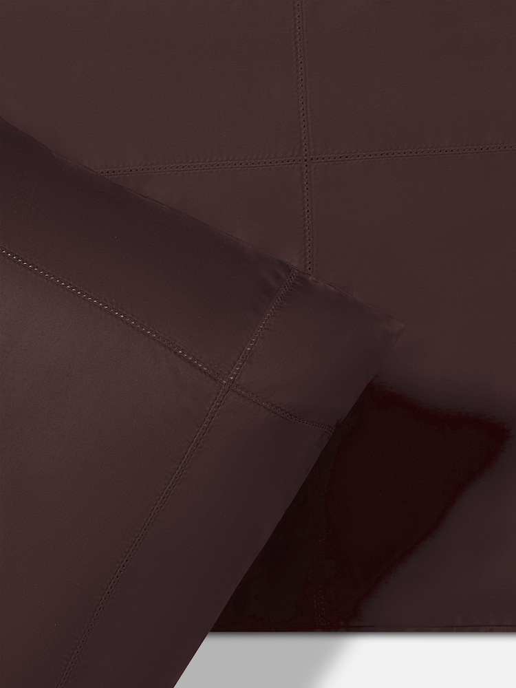 Jasper Conran London Brown 500 Thread Count SUPIMA® Flat Sheet - Image 2 of 3