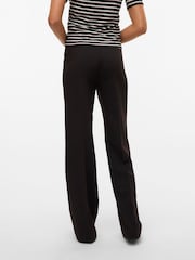 VERO MODA Black Mid Rise Straight Leg Trousers - Image 3 of 4