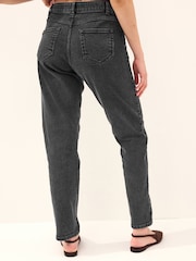 Washed Black Maternity Straight Leg Jeans - Image 3 of 8