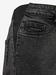 Washed Black Maternity Straight Leg Jeans - Image 7 of 8