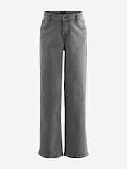 Grey Maternity Wide Leg 100% Cotton Jeans - Image 5 of 8