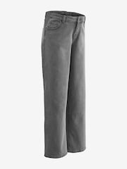 Grey Maternity Wide Leg 100% Cotton Jeans - Image 8 of 8