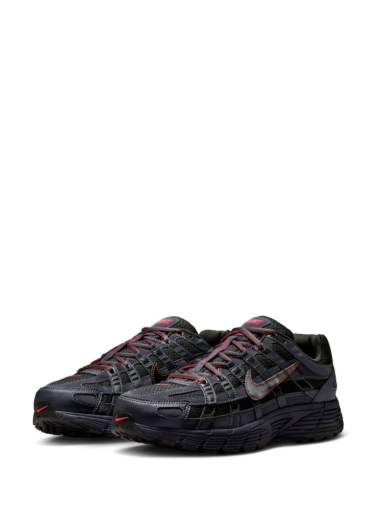 Nike Black/Red P-6000 SE Trainers - Image 2 of 10
