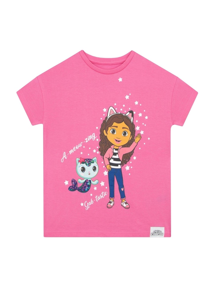 Character Pink Gabby's Dollhouse Short Sleeve T-Shirt - Image 1 of 10