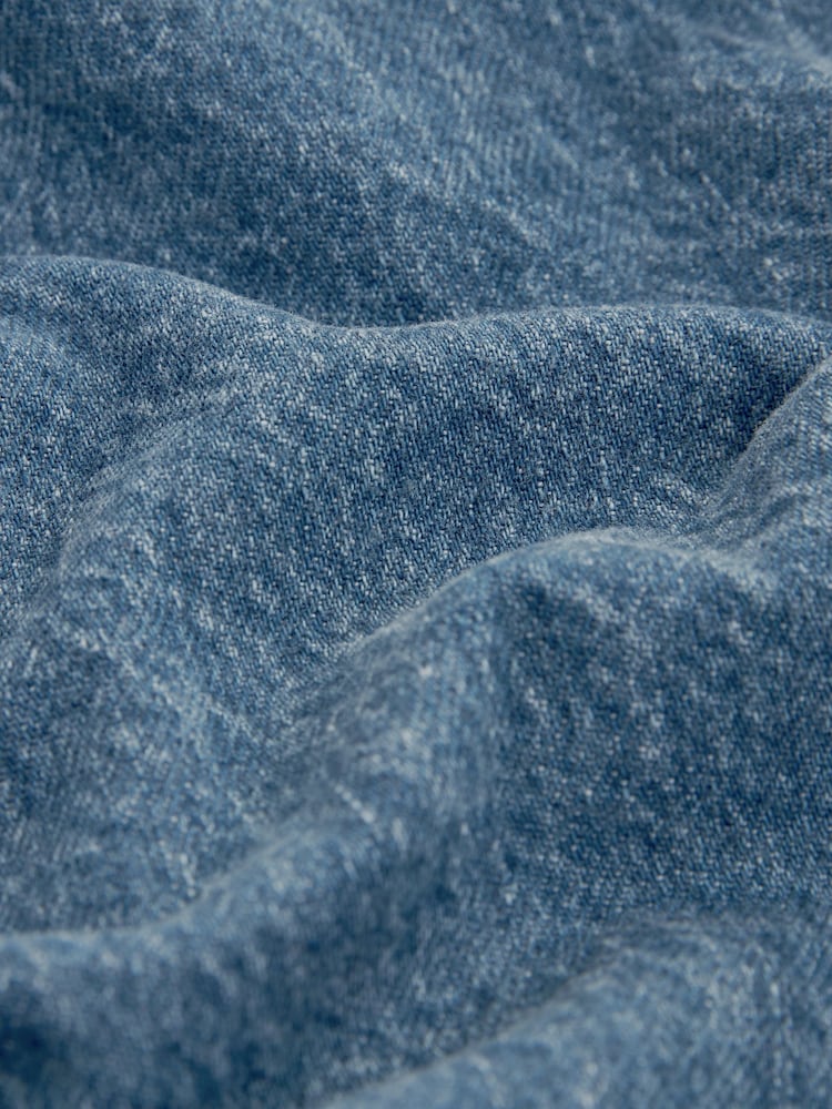 Mid Blue Denim Maternity Midaxi 100% Cotton Skirt - Image 9 of 9