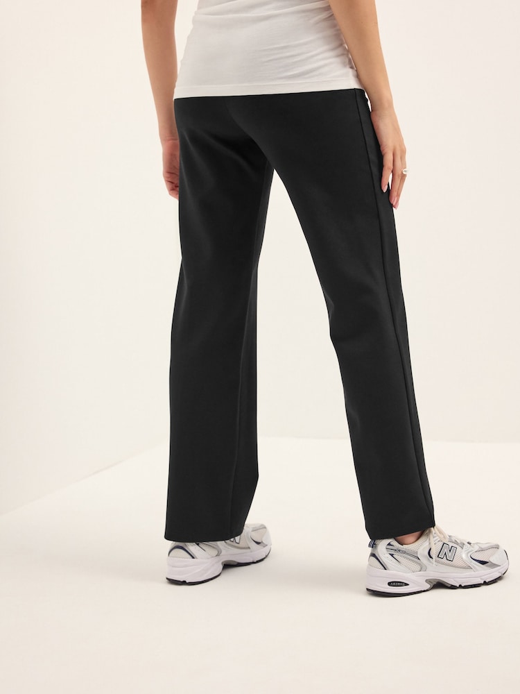 Black Maternity Straight Leg Ponte Trousers - Image 3 of 8