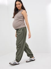 Khaki Green Maternity Utility Cargo Trousers - Image 2 of 9
