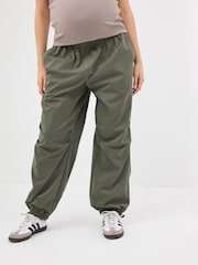Khaki Green Maternity Utility Cargo Trousers - Image 3 of 9