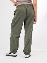 Khaki Green Maternity Utility Cargo Trousers - Image 4 of 9