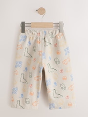 Multi Linear Print Pull On Wide Trousers (3mths-7yrs) - Image 2 of 4