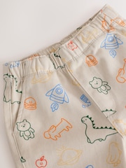 Multi Linear Print Pull On Wide Trousers (3mths-7yrs) - Image 4 of 4