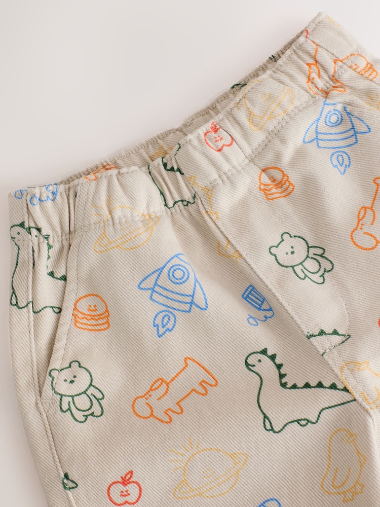 Multi Linear Print Pull On Wide Trousers (3mths-7yrs) - Image 4 of 4 Multi Linear Print Pull On Wide Trousers (3mths-7yrs) - Image 4 of 4