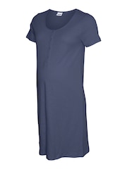 Mamalicious Blue Maternity And Nursing Nightie - Image 1 of 1