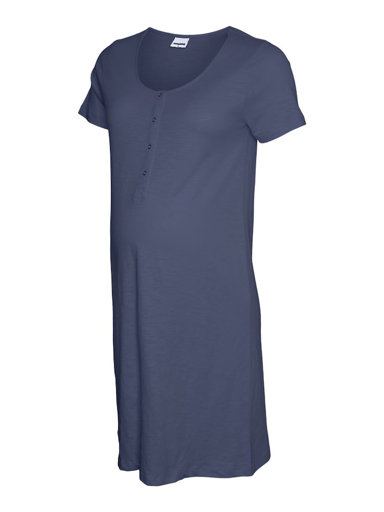Mamalicious Blue Maternity And Nursing Nightie - Image 1 of 1 Mamalicious Blue Maternity And Nursing Nightie - Image 1 of 1